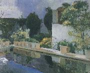 Joaquin Sorolla Palace of pond France oil painting artist
